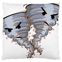 Tornado-twister-angry-comic Standard Premium Plush Fleece Cushion Case (two Sides) by 99art