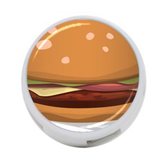 Hamburger-cheeseburger-burger-lunch 4-port Usb Hub (one Side) by 99art