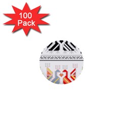 Bulgarian Folk Art Folk Art 1  Mini Buttons (100 Pack)  by 99art