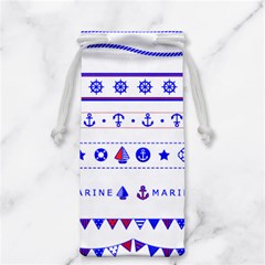 Marine Nautical Clip Art Jewelry Bag by 99art