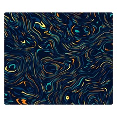Colorful Abstract Pattern Creative Colorful Line Linear Background Premium Plush Fleece Blanket (small) by B30l