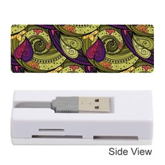 Pattern Vector Texture Style Garden Drawn Hand Floral Memory Card Reader (stick) by Cowasu