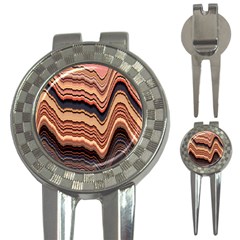 Jagged Pink Amplitude Waves 3-in-1 Golf Divots by Bangk1t
