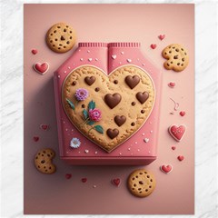 Cookies Valentine Heart Holiday Gift Love Canvas 16  X 20  by Ndabl3x