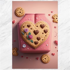 Cookies Valentine Heart Holiday Gift Love Canvas 24  X 36  by Ndabl3x