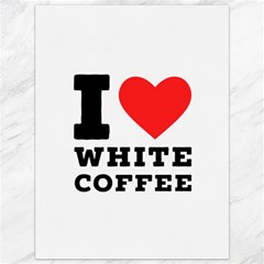 I Love White Coffee Canvas 36  X 48  by ilovewhateva