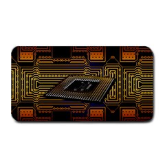 Processor Cpu Board Circuit Medium Bar Mat by Wav3s