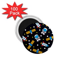 Seamless-adventure-space-vector-pattern-background 1 75  Magnets (100 Pack)  by Wav3s