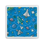 About-space-seamless-pattern Memory Card Reader (Square) Front
