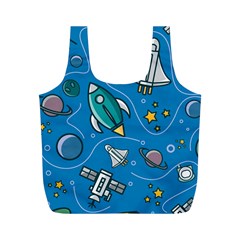 About-space-seamless-pattern Full Print Recycle Bag (m) by Wav3s