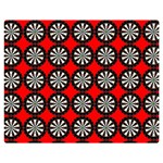 Dart Board Target Game Two Sides Premium Plush Fleece Blanket (Medium) 60 x50  Blanket Back