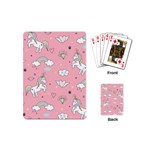 Cute-unicorn-seamless-pattern Playing Cards Single Design (Mini) Back