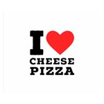 I love cheese pizza Premium Plush Fleece Blanket (Small) 50 x40  Blanket Front