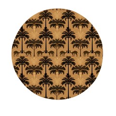 Camel Palm Tree Mini Round Pill Box (pack Of 5) by Vaneshop