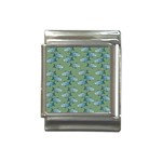 Fishes Pattern Background Theme Italian Charm (13mm) Front