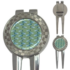 Fishes Pattern Background Theme 3-in-1 Golf Divots by Vaneshop