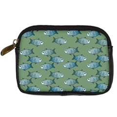 Fishes Pattern Background Theme Digital Camera Leather Case by Vaneshop