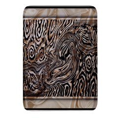 Zebra Abstract Background Rectangular Glass Fridge Magnet (4 Pack) by Vaneshop