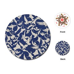 Bird Animal Animal Background Playing Cards Single Design (round) by Vaneshop