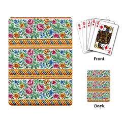 Flower Fabric Design Playing Cards Single Design (rectangle) by Vaneshop