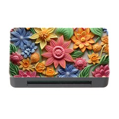 Flower Bloom Embossed Pattern Memory Card Reader With Cf by Vaneshop