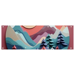 Paper Art Pastel Banner And Sign 9  X 3  by Vaneshop