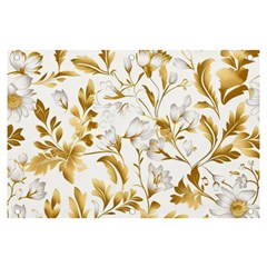 Flowers Gold Floral Banner And Sign 6  X 4  by Vaneshop