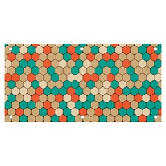 Multicolored Honeycomb Colorful Abstract Geometry Banner And Sign 6  X 3  by Vaneshop