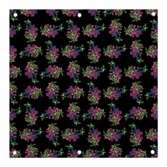 Midnight Noir Garden Chic Pattern Banner And Sign 3  X 3  by dflcprintsclothing