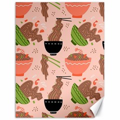 Doodle Yakisoba Seamless Pattern Background Cartoon Japanese Street Food Canvas 18  X 24  by Grandong