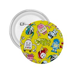 Robot Pattern Lego 2 25  Buttons by Cowasu