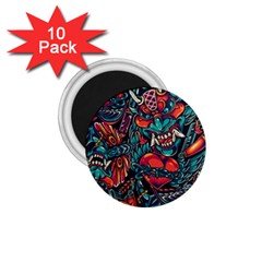 Japanese Graffiti 1 75  Magnets (10 Pack)  by Cowasu