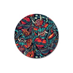 Japanese Graffiti Magnet 3  (round) by Cowasu