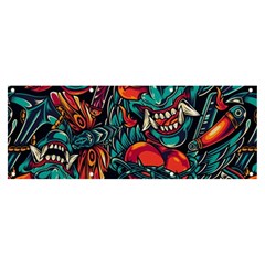 Japanese Graffiti Banner And Sign 8  X 3  by Cowasu