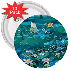 Psychedelic Adventure 3  Buttons (10 Pack)  by Cowasu