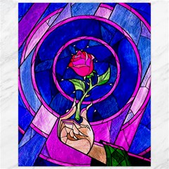 Stained Glass Rose Canvas 16  X 20  by Cowasu
