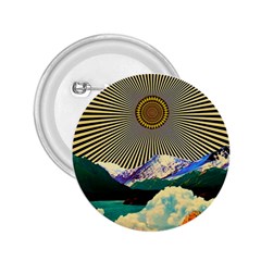 Surreal Art Psychadelic Mountain 2 25  Buttons by Cowasu