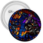 The Game Monster Stained Glass 3  Buttons Front