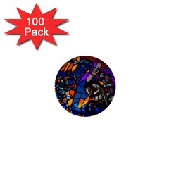 The Game Monster Stained Glass 1  Mini Buttons (100 Pack)  by Cowasu