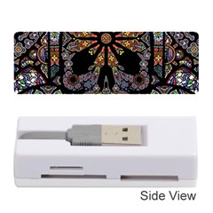 Skull Death Mosaic Artwork Stained Glass Memory Card Reader (stick) by Cowasu