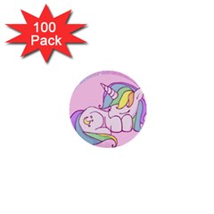 Unicorn Stitch 1  Mini Buttons (100 Pack)  by Bangk1t