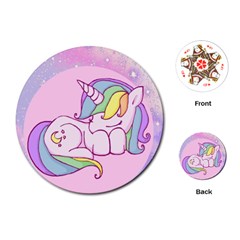 Unicorn Stitch Playing Cards Single Design (round) by Bangk1t