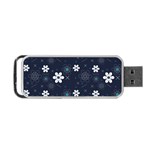 Flowers Pattern Pattern Flower Texture Portable USB Flash (Two Sides) Back