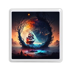 Tree Planet Moon Memory Card Reader (square) by Ndabl3x
