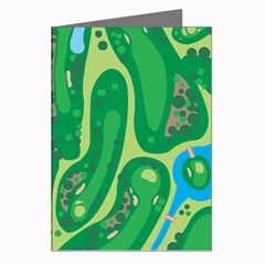 Golf Course Par Golf Course Green Greeting Cards (pkg Of 8) by Cowasu