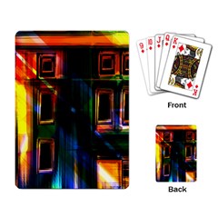 Architecture City Homes Window Playing Cards Single Design (rectangle) by Amaryn4rt