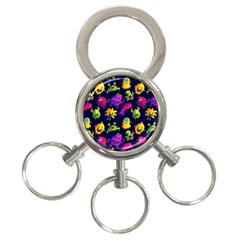Space Patterns 3-ring Key Chain by Amaryn4rt