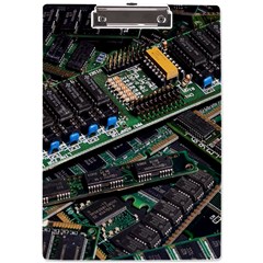 Computer Ram Tech - A4 Acrylic Clipboard by Amaryn4rt