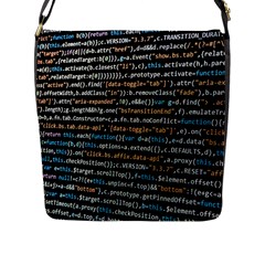 Close Up Code Coding Computer Flap Closure Messenger Bag (l) by Amaryn4rt