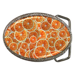 Oranges Background Texture Pattern Belt Buckles by Simbadda